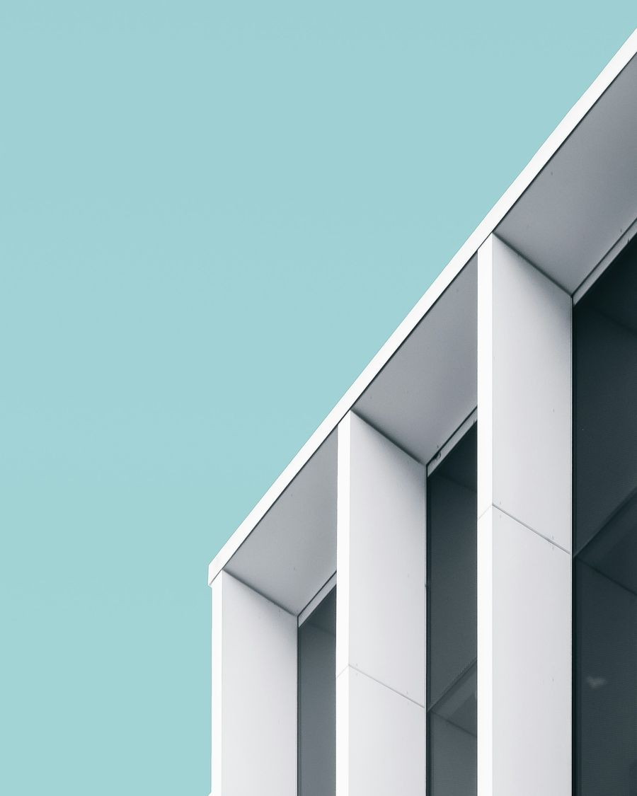 A building, seen in structure